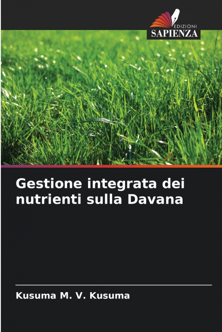 Gestione integrata dei nutrienti sulla Davana
