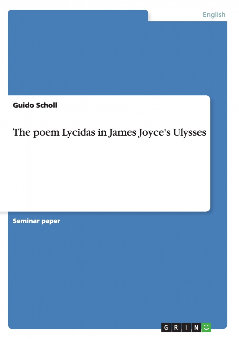 The poem Lycidas in James Joyce’s  Ulysses