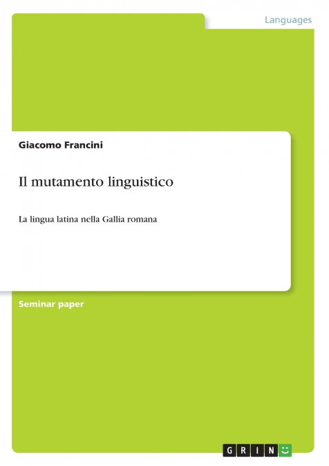 Il mutamento linguistico