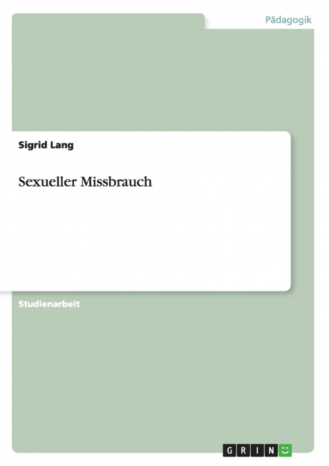 Sexueller Missbrauch