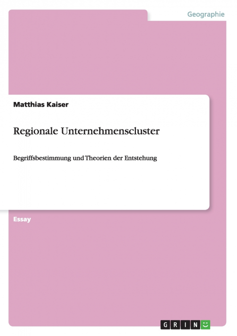 Regionale Unternehmenscluster