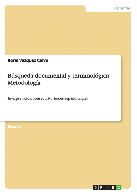 Búsqueda documental y terminológica - Metodología