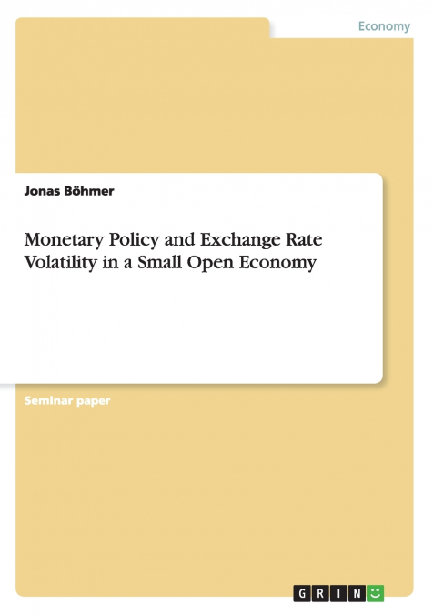 Monetary Policy and Exchange Rate Volatility in a Small Open Economy