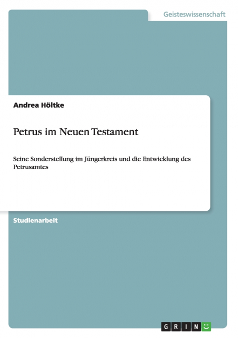 Petrus im Neuen Testament