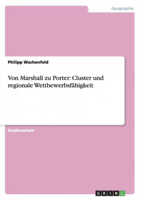 Von Marshall zu Porter