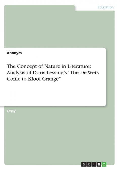 The Concept of Nature in Literature