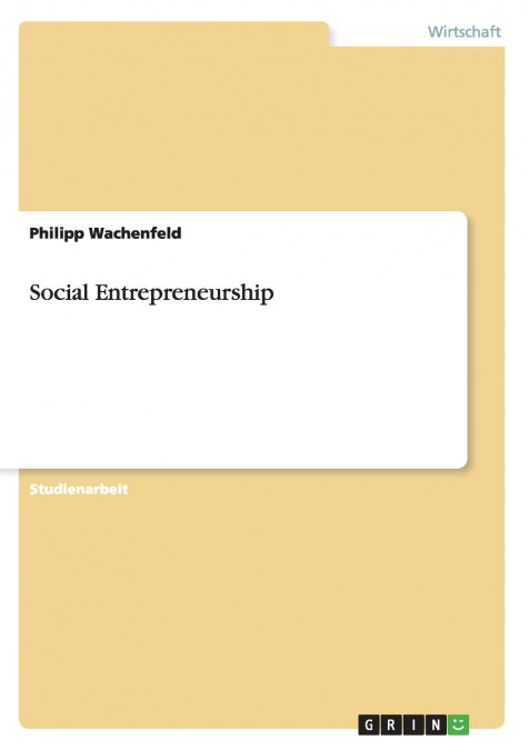 Social Entrepreneurship