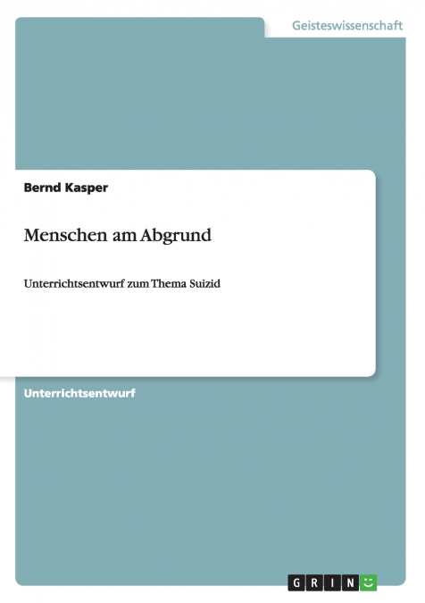 Menschen am Abgrund