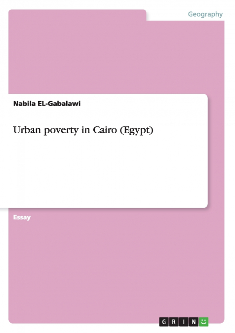Urban poverty in Cairo (Egypt)