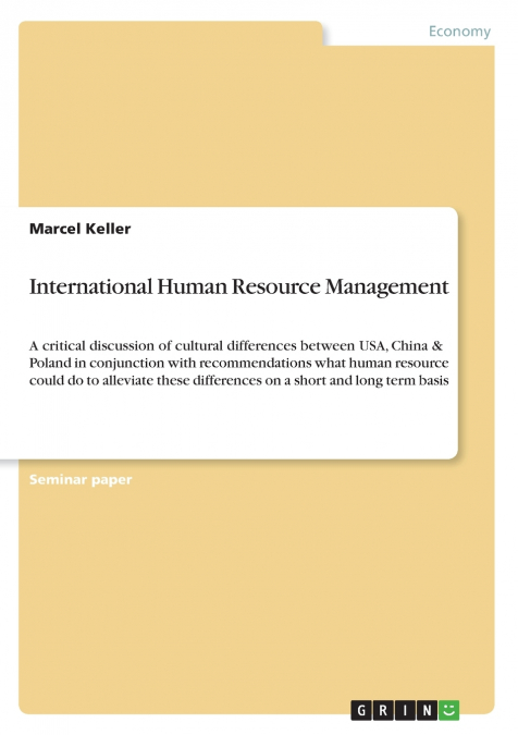 International Human Resource Management