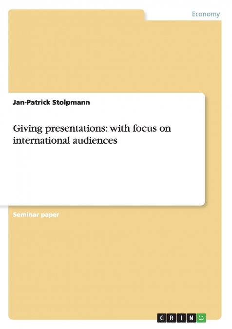 Giving presentations