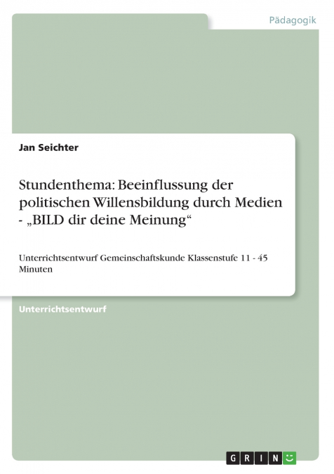 Stundenthema