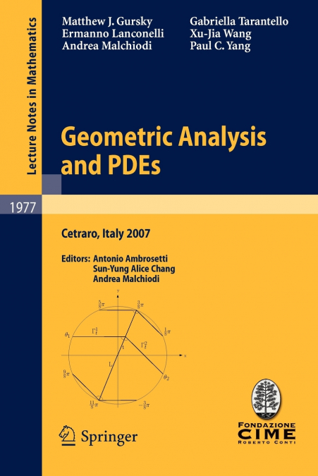 Geometric Analysis and PDEs