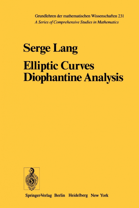 Elliptic Curves