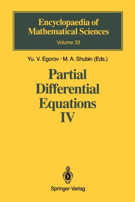 Partial Differential Equations IV