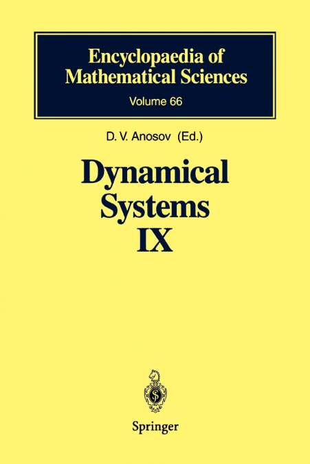 Dynamical Systems IX