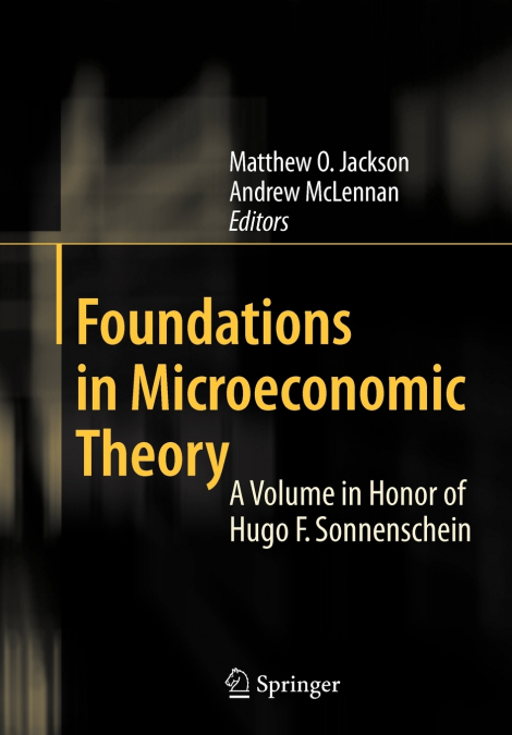 Foundations in Microeconomic Theory