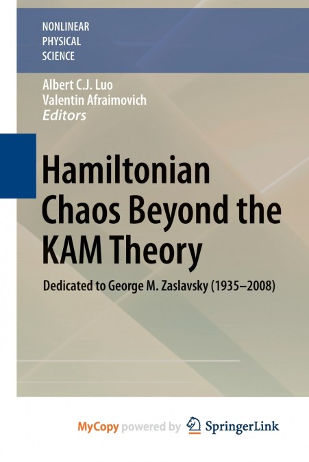 Hamiltonian Chaos Beyond the KAM Theory