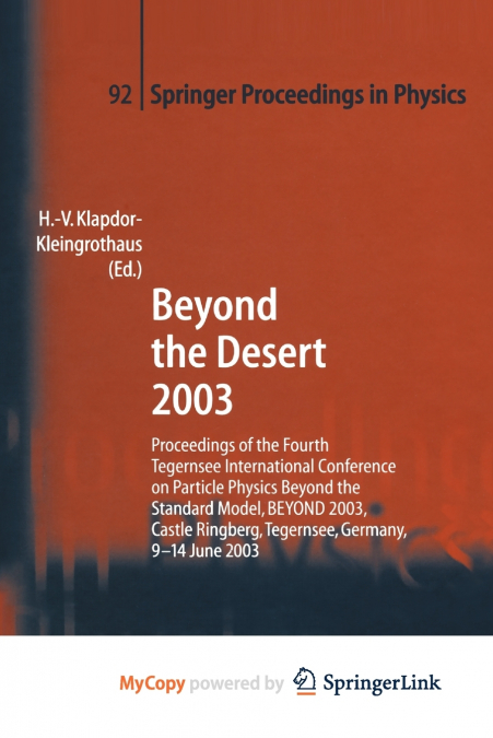 Beyond the Desert 2003