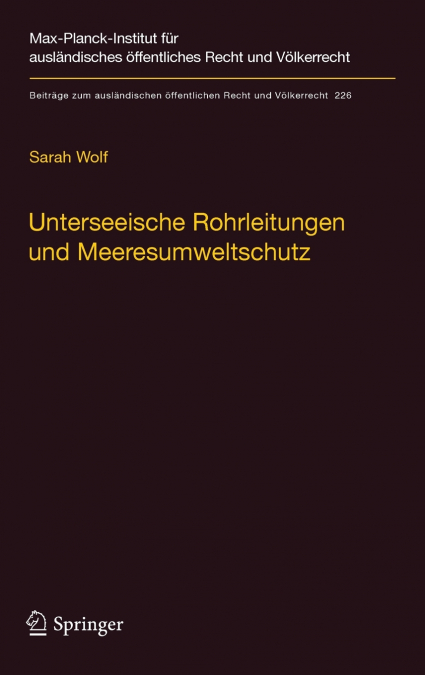 Unterseeische Rohrleitungen und Meeresumweltschutz