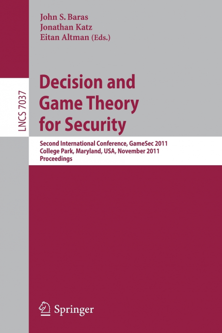 Decision and Game Theory for Security