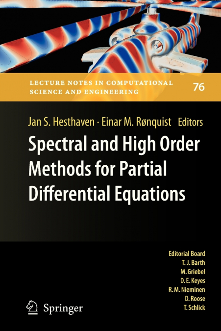 Spectral and High Order Methods for Partial Differential Equations