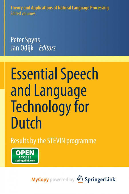 Essential Speech and Language Technology for Dutch