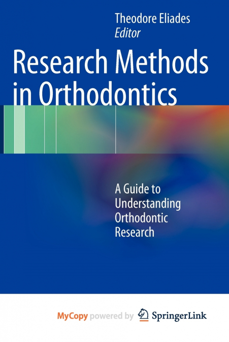 Research Methods in Orthodontics