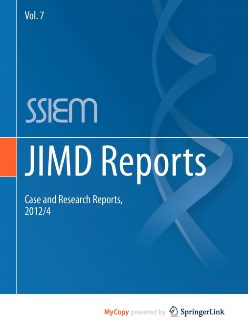JIMD Reports - Case and Research Reports, 2012/4