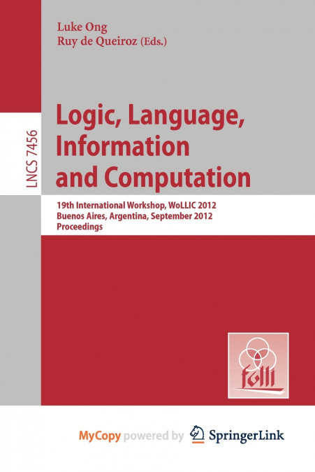 Logic, Language, Information, and Computation