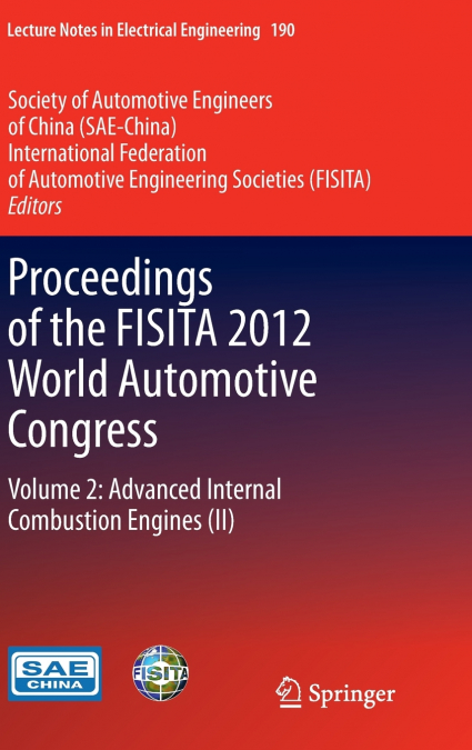 Proceedings of the FISITA 2012 World Automotive Congress