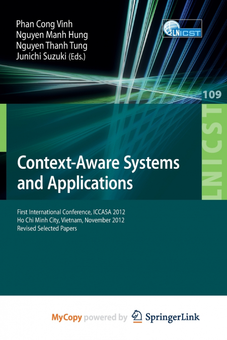 Context-Aware Systems and Applications