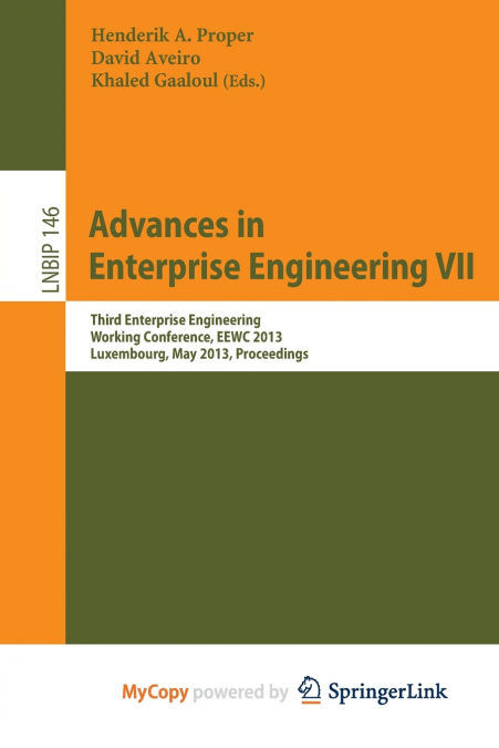 Advances in Enterprise Engineering VII