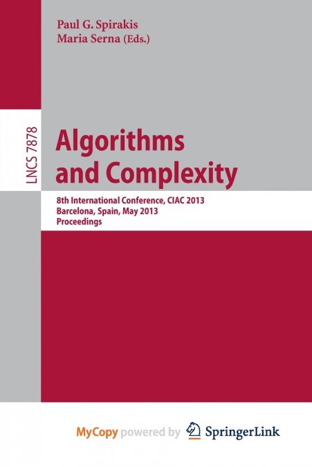 Algorithms and Complexity