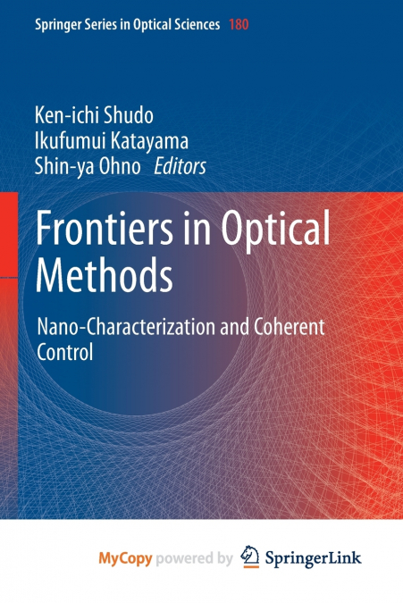 Frontiers in Optical Methods