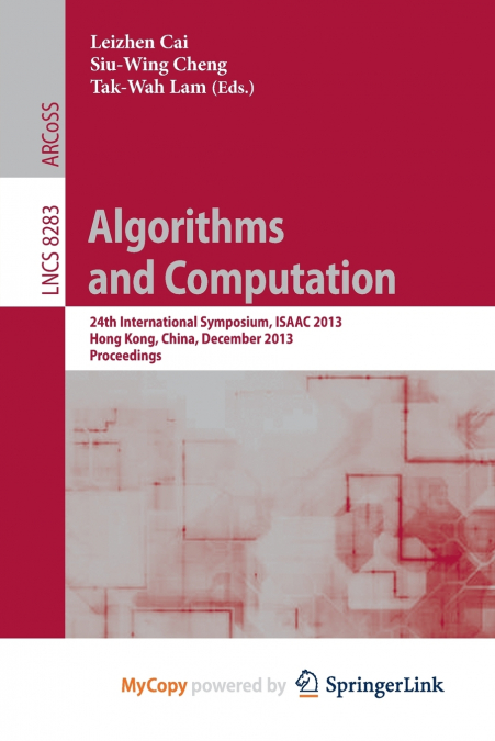 Algorithms and Computation