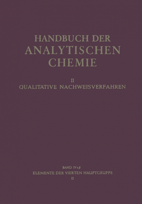 Elemente der Vierten Hauptgruppe