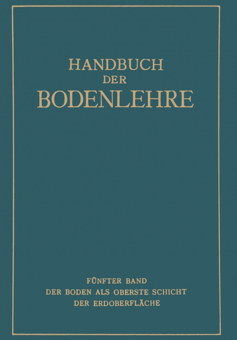 Der Boden als oberste Schicht der Erdoberfläche