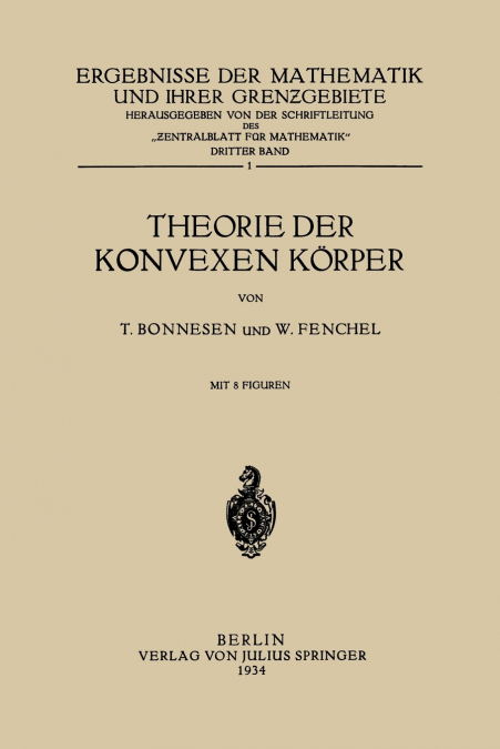 Theorie der Konvexen Körper