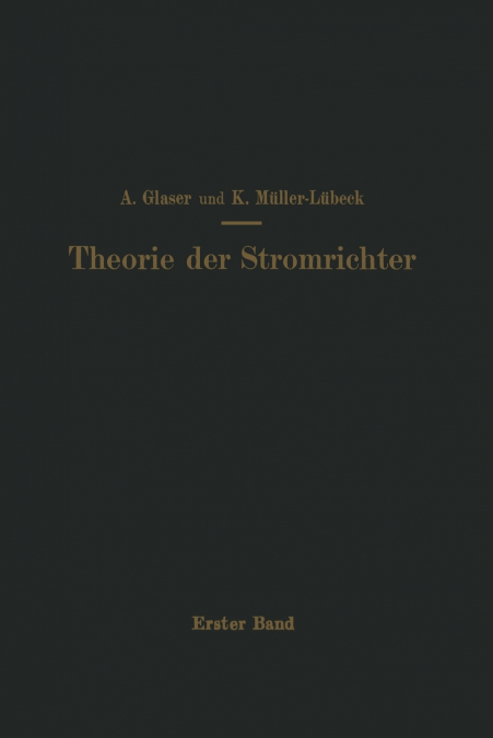Einführung in die Theorie der Stromrichter