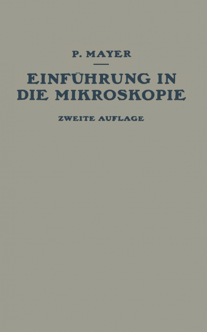 Einführung in die Mikroskopie