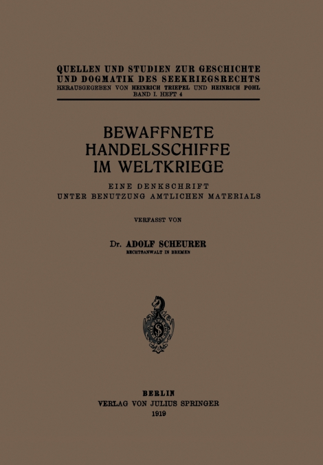 Bewaffnete Handelsschiffe Im Weltkriege