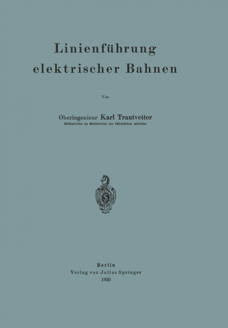 Linienführung elektrischer Bahnen