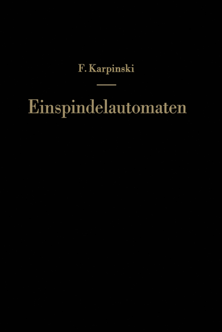 Einspindelautomaten