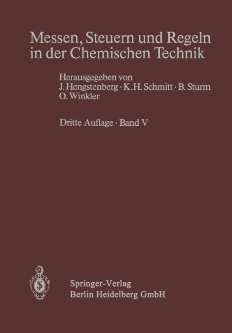 Messen, Steuern und Regeln in der Chemischen Technik