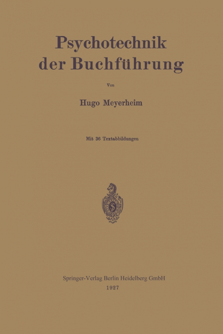 Psychotechnik der Buchführung