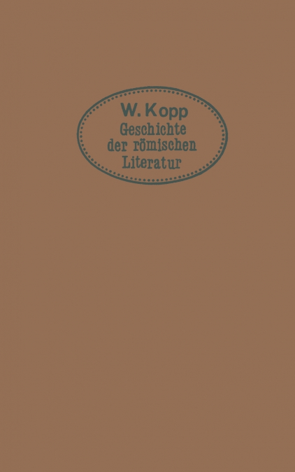 Geschichte der römischen Literatur