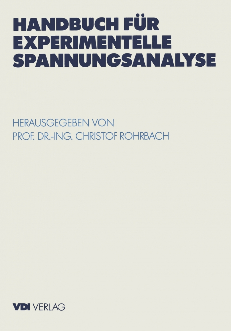 Handbuch Fur Experimentelle Spannungsanalyse