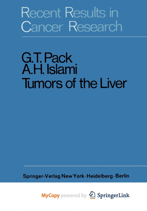 Tumors of the Liver
