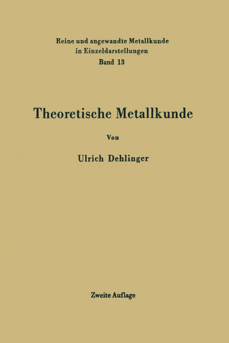Theoretische Metallkunde